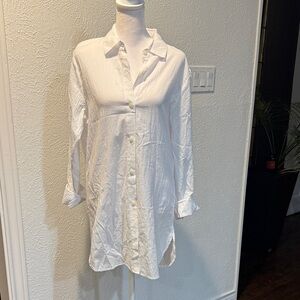 Tommy Bahama White 100% Cotton Shirt